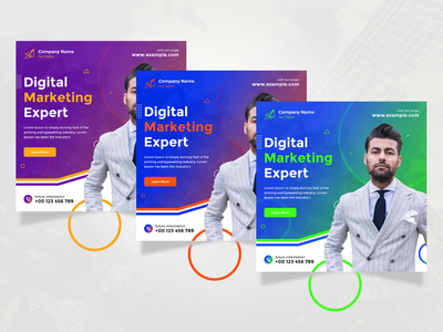 数字营销业务机构社交媒体横幅模板(Digital Marketing Business Agency Social Media Banner Template)
