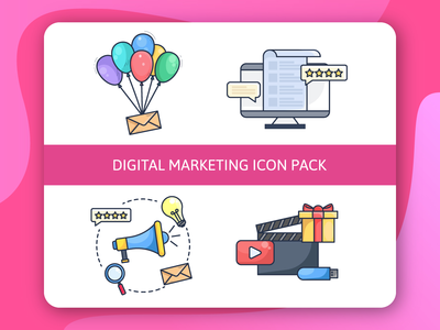 数字营销图标包(Digital Marketing Icon Pack)