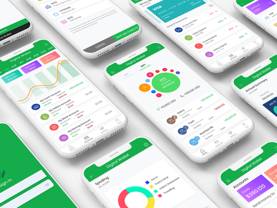 数字移动钱包用户界面(Digital Mobile Wallet UI)