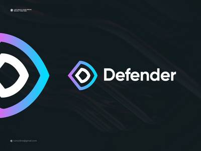 网络安全标志-D 字母标志-现代标志(Cyber security logo - D letter logo - Modern Logo)