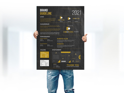 DN3 品牌指南海报模板(DN3 Brand Guideline Poster Template)