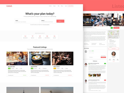 目录和列表 HTML 网站模板 - 列出(Directory & Listing HTML Website Template - Listed)