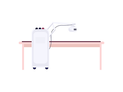 背部平面彩色矢量对象的医疗设备(Medical equipment for back flat color vector object)