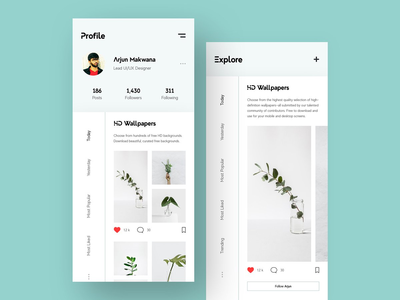 发现配置文件 UI 工具包模板(Discover Profile UI Kit Template)