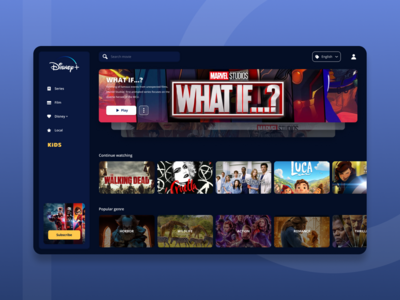 迪士尼+应用程序设计(Disney+ App Design)