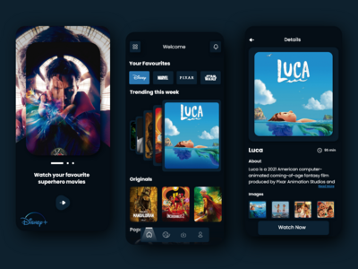 迪士尼+应用程序重新设计(Disney+ App Redesign)
