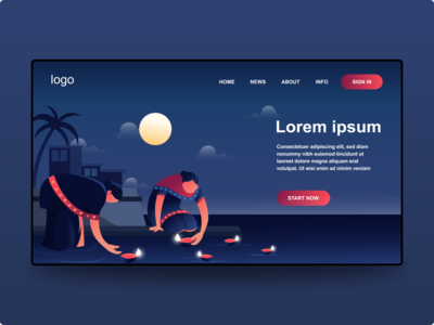 排灯节登陆页面(Diwali Landing Page)