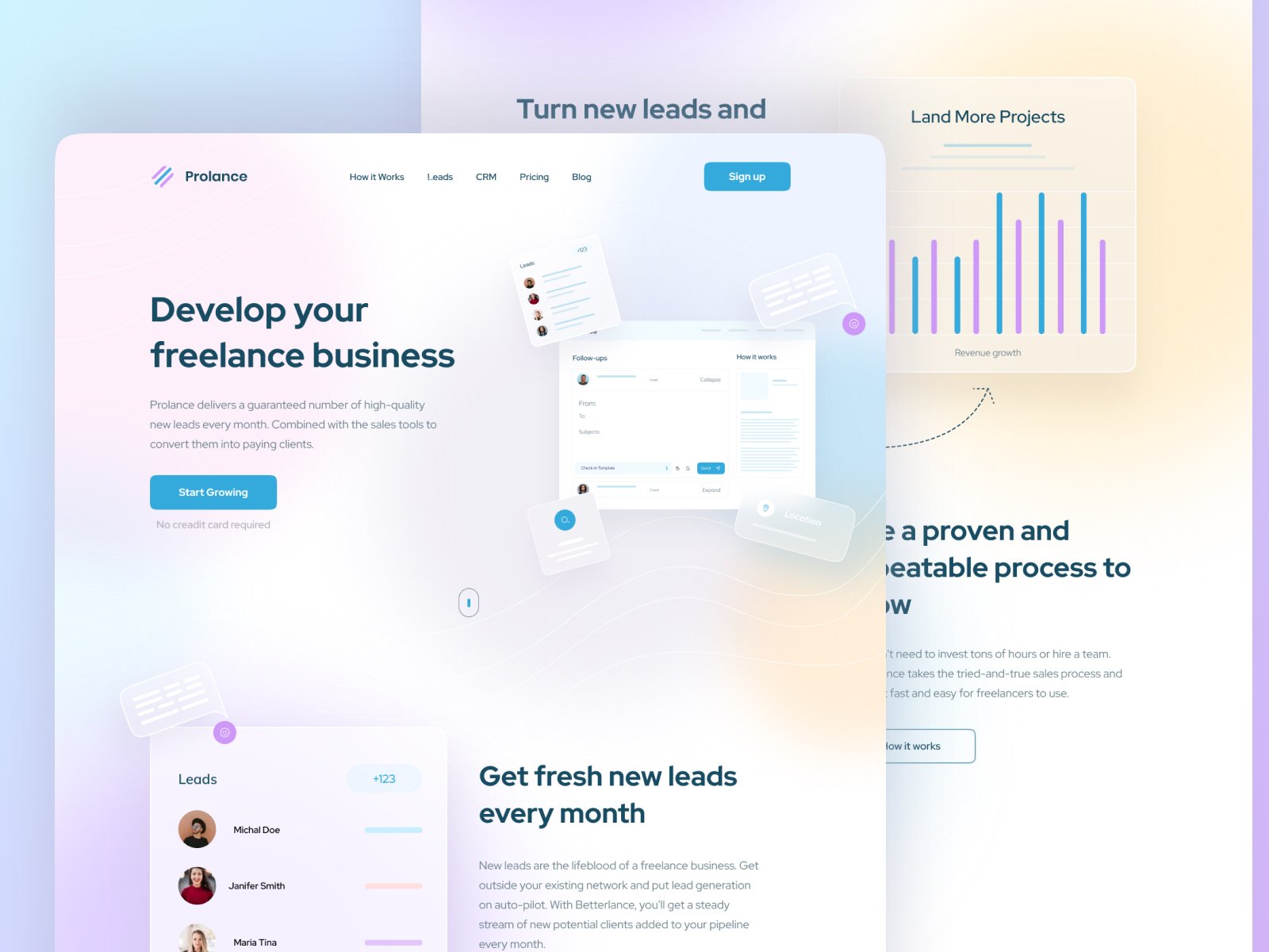 Saas登陆页面UI设计(Saas Landing Page UI Design)