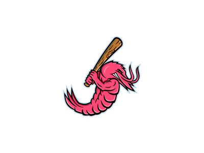 大虾棒球吉祥物(Jumbo Shrimp Baseball Mascot)