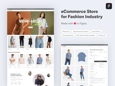 时尚行业电子商务商店(eCommerce Store for Fashion Industry)