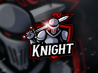 骑士 - 吉祥物和电子竞技标志(Knight - Mascot & Esport Logo)