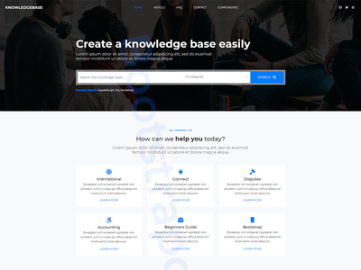 知识库 HTML 模板(Knowledge Base HTML Template)