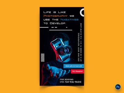 摄影社交媒体帖子模板(Photography Social Media Post Template)