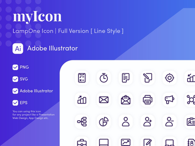 LampOne 图标麦康(LampOne Icon Free | Myicon)
