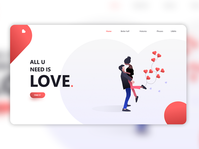 登陆爱页面模板(Landing Love Page Template)
