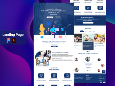 公司服务登陆页面(Company  Service Landing Page)