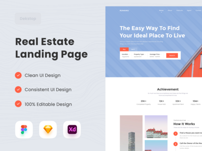 房地产登陆页面(Real Estate Landing Page)