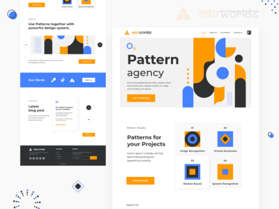 图案代理网页(Pattern Agency Webpage)