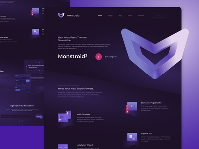 UI 登陆页面 主屏幕(UI Landing page Home screen)