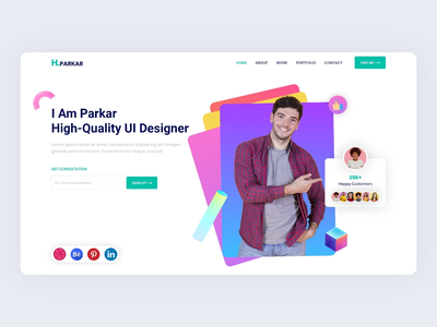 H. Parker - 投资组合登陆页面(H. Parker - Portfolio Landing page)