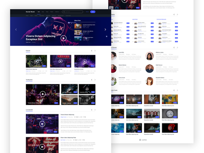 视频分享平台登陆页面(Video Sharing Platform Landing page)