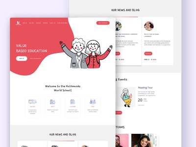 学校教育的登陆页面(Landing page for School Education)