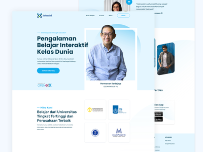 网络在线课程登陆页面模板(Web Online Course Landing Page Template)