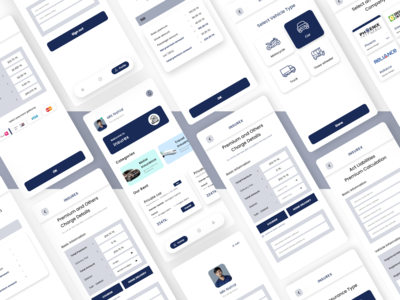 保险移动应用程序UI设计(Insurance Mobile app UI design)