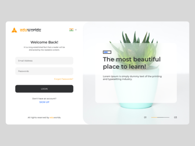登录屏幕登陆页面(Login Screen Landing Page)
