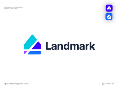 L 字母房地产品牌-首页标志-物业标志(L Letter Real estate branding - Home Logo - Property logo)