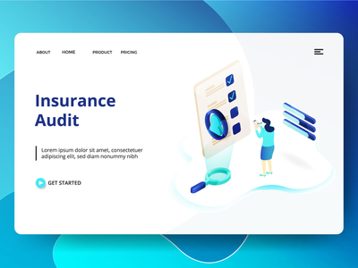 保险审计登陆页面(Insurance Audit Landing page)