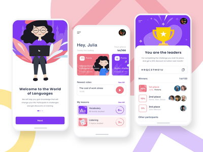 语言应用程序 UI 套件(Language app UI Kit)