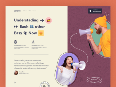 语言登陆页面(language landing page)