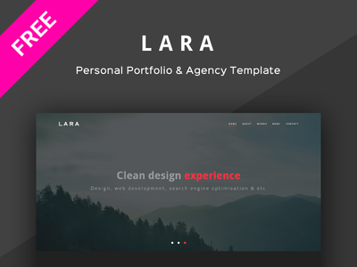 劳拉 |个人投资组合和代理模板(Lara | Personal portfolio & agency template)