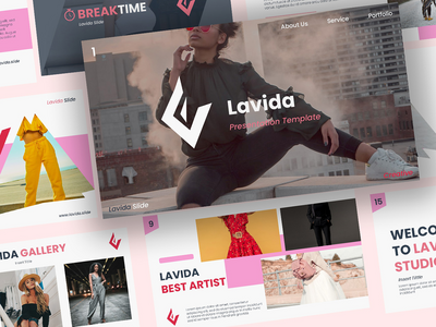 Lavida - 创意演示文稿 Power Point 模板(Lavida - Creative Presentation Power Point Template)