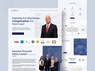 一家律师事务所的网站。(Website for a law firm.)