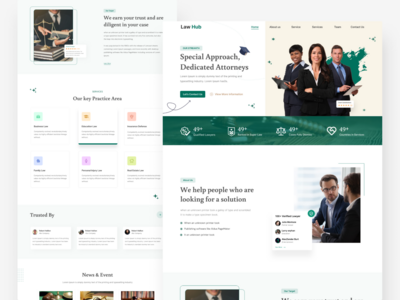 律师事务所登陆页面(Law firm landing page)