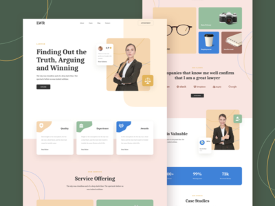 律师响应登陆页面(Lawyer Responsive Landing Page)