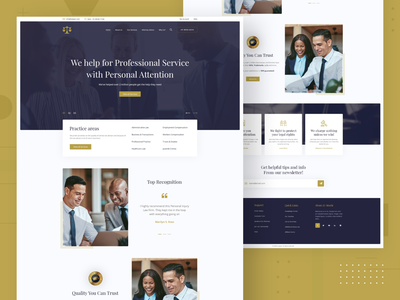 律师 - 专业登陆页面模板(Lawyer - Professional Landing Page Templates)