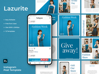 无效的(Lazurite - Fashion Social Media Post Template)