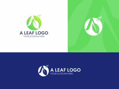 生态绿色标志设计(Eco Green Logo Design)