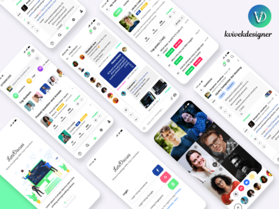 学习和分享编程知识移动应用 UI 套件(Learn and Share Programming Knowledge Mobile App UI Kit)