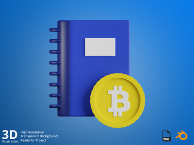 分类帐-加密货币插图3D(Ledger - Cryptocurrency Mining 3D Illustration)