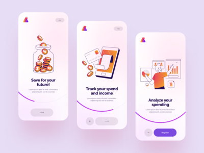 Letify - 资金管理应用程序 UI 套件 V1(Letify - Money Management App UI Kit V1)