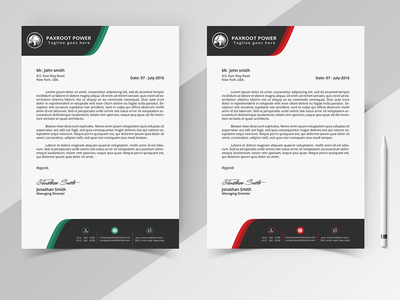 信头垫模板设计(Letterhead Pad Template Design)