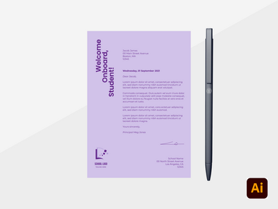 简单的商业信头模板(Simple Business Letterhead Template)