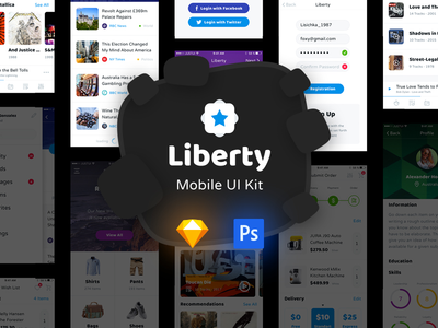 Liberty 移动 UI 套件(Liberty Mobile UI Kit)