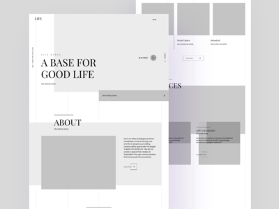 生活线框设计布局(Life Wireframe Design Layout)