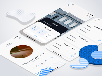 智能家居音乐移动用户界面 - FD(Smart Home Music Mobile UI - FD)