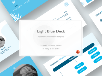 浅蓝色甲板 - 终极演示模板(Light Blue Deck - Ultimate Presentation Template)